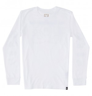 DC Shoes All Smiles - Long Sleeve T-Shirt 10-16 ασπρα | 687195CLT
