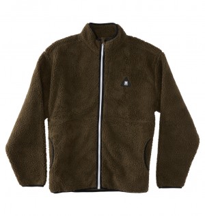 DC Shoes Amradical - Zip-Up Mock Neck Fleece Capers | 936857BHY