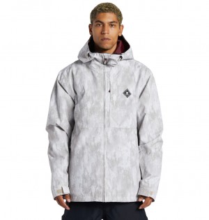 DC Shoes Basis Print - Technical Snow Jacket Sand Stone | 053497YSE