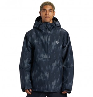 DC Shoes Basis Print - Technical Snow Jacket μαυρα | 261075VOS