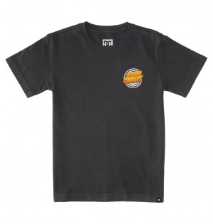 DC Shoes Burner - T-Shirt 10-16 μαυρα ανοιχτο μπλε | 825107YHQ