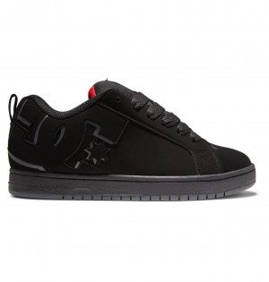 DC Shoes Court Graffik - δερματινα Shoes μαυρα κοκκινα | 127480BXP