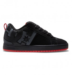 DC Shoes Court Graffik - δερματινα Shoes μαυρα γκρι κοκκινα | 153482ZLO