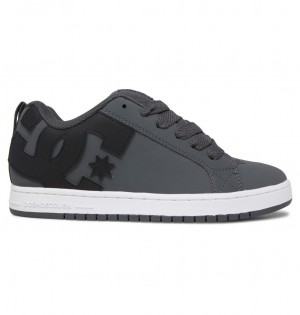 DC Shoes Court Graffik - δερματινα Shoes γκρι μαυρα ασπρα | 239618CGQ