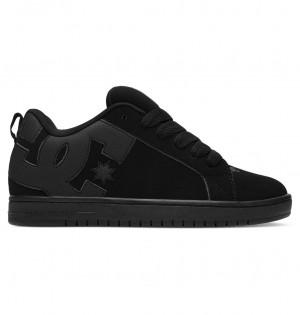 DC Shoes Court Graffik - δερματινα Shoes μαυρα μαυρα μαυρα | 362489OEW