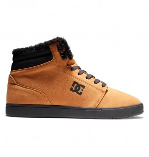 DC Shoes Crisis 2 Hi Wnt - High Top δερματινα Winterized Shoes μαυρα | 728960EUM