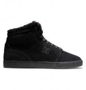 DC Shoes Crisis 2 Hi Wnt - High Top δερματινα Winterized Shoes μαυρα μαυρα | 016245DFP