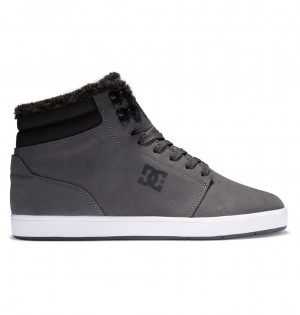 DC Shoes Crisis 2 Hi Wnt - High Top δερματινα Winterized Shoes Charcoal | 720469MCQ