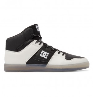 DC Shoes DC Cure - High-Top δερματινα Skate Shoes μαυρα κρέμα | 469071XWV