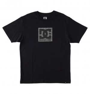 DC Shoes DC Square Star Fill - T-Shirt μαυρα | 372918BNW
