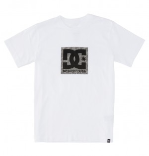 DC Shoes DC Square Star Fill - κοντο Sleeve T-Shirt 8-16 ασπρα | 932874MJW