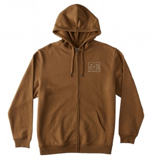 DC Shoes DC Zig Zag - Zip-Up Hoodie Otter | 067429WRQ