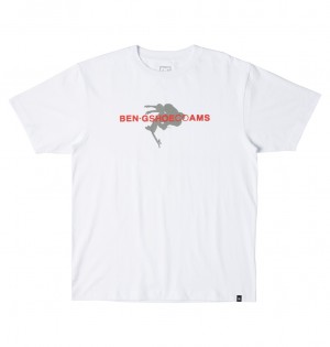 DC Shoes DC x Ben G Tre Flip - T-Shirt ασπρα | 012745UGO