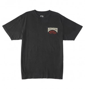 DC Shoes Defiant - T-Shirt μαυρα ανοιχτο μπλε | 620518UQW