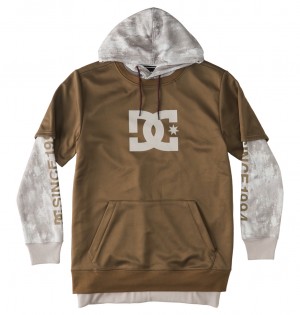 DC Shoes Dryden - Technical Hoodie Sand Stone | 470139IHV