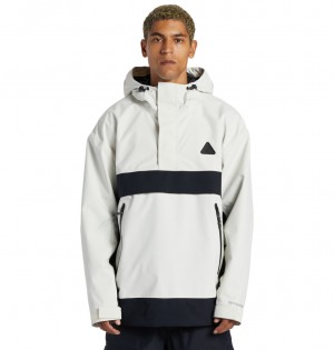 DC Shoes Echelon 45K - Technical Anorak Snow Jacket ασημι | 169234DZY
