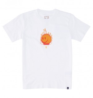 DC Shoes Its All Good - T-Shirt 10-16 ασπρα | 081647DOR