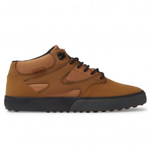 DC Shoes Kalis Vulc Mid Wnt - Mid-Top Shoes μαυρα | 812540KRW