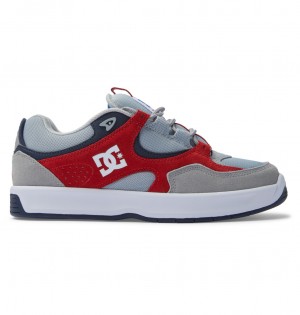 DC Shoes Kalynx Zero S - δερματινα Skate Shoes γκρι κοκκινα | 870619ORY