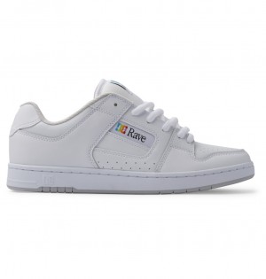 DC Shoes Manteca 4 Rave - δερματινα Shoes ασπρα | 075942UBP