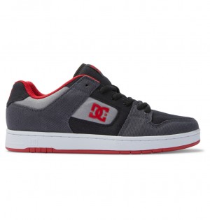 DC Shoes Manteca Zero Waste - Recycled Shoes μαυρα γκρι κοκκινα | 570923SZI