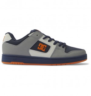 DC Shoes Manteca - δερματινα Shoes σκουρο μπλε πορτοκαλι | 860571AXW