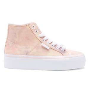 DC Shoes Manual Hi flatforms - High-Top Shoes Peach Parfait | 074296WMR