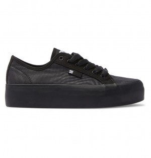 DC Shoes Manual flatforms - Shoes ασπρα μαυρα ασπρα | 126594ZLR