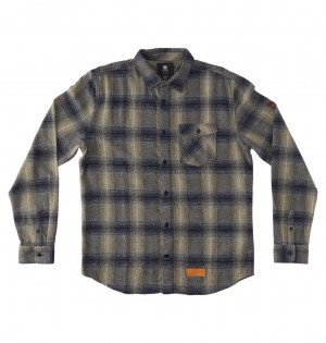 DC Shoes Marshal Flannel - Long Sleeve Shirt μπλε | 124507OIL