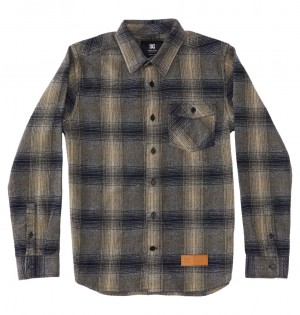 DC Shoes Marshal Flannel - Long Sleeve Shirt 10-16 μπλε | 630925JOW