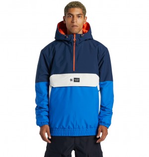 DC Shoes Nexus - Technical Reversible Anorak Snow Jacket Dress Blues | 724603HFG