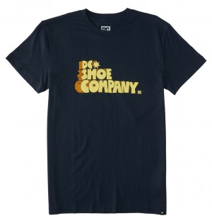 DC Shoes Nostalgic - T-Shirt σκουρο μπλε | 390541RBI