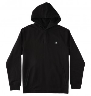 DC Shoes Offpeak - Κουκουλοφόρος Henley Top μαυρα | 059843PUK