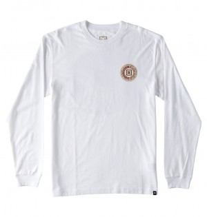 DC Shoes Old Head - Long Sleeve T-Shirt ασπρα | 827904EHG