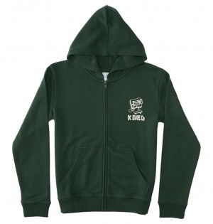 DC Shoes Playtime - Zip-Up Hoodie 10-16 Sycamore | 289513ELC