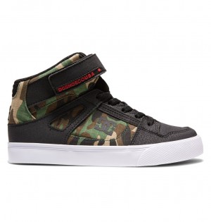 DC Shoes Pure High-Top EV - High-Top δερματινα Shoes μαυρα καμουφλάζ | 135602FGU