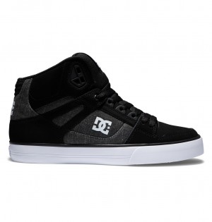 DC Shoes Pure High-Top - δερματινα High-Top Shoes μαυρα | 283704ZGV