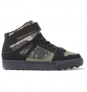DC Shoes Pure High WNT - Χειμερινά High-Top Boots Ελιά | 793450CQN