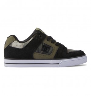 DC Shoes Pure - δερματινα Shoes Ελιά | 913024UFE