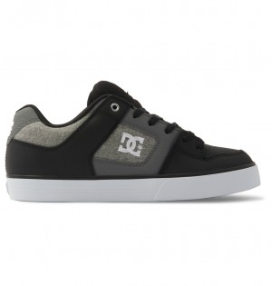 DC Shoes Pure - δερματινα Shoes μαυρα ασπρα | 216089OCI