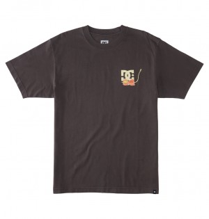 DC Shoes Seed Planter - T-Shirt μαυρα ανοιχτο μπλε | 041928ZVO