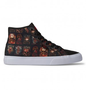 DC Shoes Slayer Manual Hi - High-Top Shoes μαυρα ασπρα | 482610XMQ