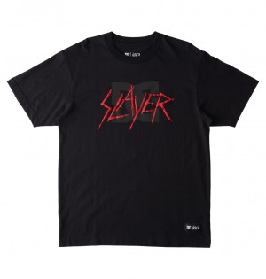 DC Shoes Slayer - T-Shirt μαυρα | 391564BGS