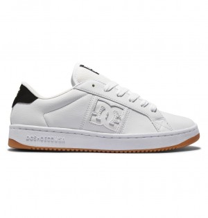 DC Shoes Striker - δερματινα Shoes ασπρα μαυρα | 132507BCO