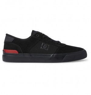 DC Shoes Teknic S - Skate Shoes μαυρα μαυρα κοκκινα | 513890KRP