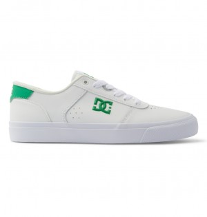 DC Shoes Teknic - δερματινα Shoes ασπρα πρασινο | 740319XLH