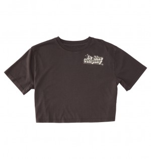 DC Shoes Timeless Boxy - T-Shirt μαυρα ανοιχτο μπλε | 736402JNY