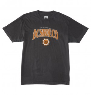 DC Shoes Tuition - T-Shirt μαυρα ανοιχτο μπλε | 765812TFW