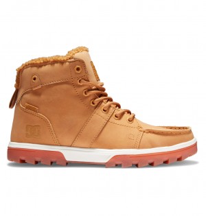 DC Shoes Woodland - Sherpa επενδυση δερματινα Boots σοκολάτα | 417290ODW