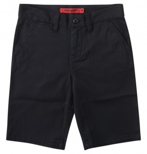 DC Shoes Worker Relaxed - Chino Shorts 8-16 μαυρα | 485260OGE